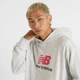 Мужское серое худи New Balance Athletics French Terry 50 (L) (MT51512AHH) - изображение 4