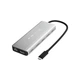 Концентратор J5create USB-С 6-in-1 2xUSB 3.2 + USB-C PD 100W + USB-C + HDMI 8K + RJ45 2.5Gbps aluminum (JCD403-N) - зображення 2
