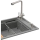 Мойка кухонная GRANADO Optimal Artes grafito (+ змішувач Badalona LUX inox + дозатор Redondo inox + коши (ksg1209) - изображение 3