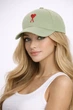 Молодежная кепка с вышивкой Ами (Ami) One-size 54-57см Фисташковый - изображение 1