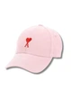 Молодежная кепка с вышивкой Ами (Ami) One-size 54-57см Розовый - изображение 2