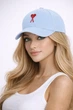 Молодежная кепка с вышивкой Ами (Ami) One-size 54-57см Голубой - изображение 1