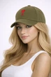 Молодежная кепка с вышивкой Ами (Ami) One-size 54-57см Хаки - изображение 1