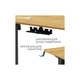Комп'ютерний стіл OfficePro ODE1260LW Wood/Black (ODE1260LW) - зображення 9
