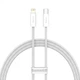 Кабель Baseus Dynamic Series Fast Charging Type-C to Lightning 20 Вт 1м white (CALD000002) - зображення 1