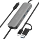 Концентратор J5create USB-C + USB A to 2xUSB + USB-C switch hub (JCH462-N) - зображення 1