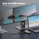 Порт-реплікатор Digitus USB-C > 2xHDMI/2xUSB-A/USB-C/SD/MicroSD/RJ54 (DA-70915) - зображення 7