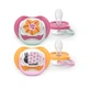 Пустушка Philips AVENT Ultra Air 6-18 місяців 2 шт рожево-помаранчев (SCF080/27) - зображення 1