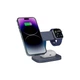 Зарядное устройство Canyon wireless charger HEXAGON WCS-310 3in1 DarkGrey/Blue (CNS-WCS310DGBL) - изображение 7