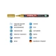 Маркер Edding Paint e-791 1-2 мм круглый золотой (e-791/53n) - изображение 2