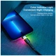 Дата кабель USB 2.0 AM to Lightning 2.0m 2.4A LED black Essager (EXCL-XCDA01) - изображение 6