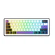 Клавіатура Hator Hellyberry HK60 Mechanical Linear RGB Wireless/Bluetooth/USB UA White/Violet (HK60_wireless) - зображення 1