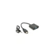 Перехідник HDMI M to VGA F + Audio 0.1m 4K/2K black Voltronic (YT-C-HDMI(M)/VGA(F)+AUX-B) - зображення 1