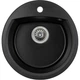 Мойка кухонная GRANADO RONDA black shine з сифоном (470490mm.) (gr2201) - изображение 1