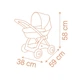Коляска для кукол Smoby Baby Nurse Терракотовая пудра, люлька с корзиной, 18 мес + (7600254124) - изображение 7