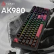 Клавиатура Ajazz AK980 Red Switch USB UA Black (AK980-R-BR) - изображение 8