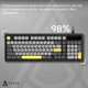 Клавиатура Ajazz AF98 USB UA Black/Grey/Yellow (AF98-BGY) - изображение 8