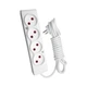 Сетевой удлинитель TECCO 3м 4 поста white (8681277841477) - изображение 1