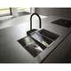 Змішувач Hansgrohe Aquno Select M81 , 22 см , чорний матовий (73837670) - зображення 2