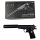 Дитячий металевий пістолет на кулька із глушником Browning mini G2A Вальтер - зображення 9
