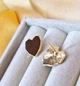 Сережки деликатные Сердце jewelry Коричневые - изображение 6