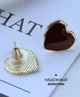Сережки деликатные Сердце jewelry Коричневые - изображение 9