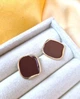 Сережки деликатные Прямоугольники jewelry Коричневые - изображение 8