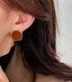 Сережки деликатные Прямоугольники jewelry Коричневые - изображение 10