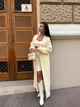 Кардиган пушистый свободного прямого кроя One size Желтый 2067 - изображение 5