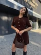 Платье женское мини One size Шоколад (003520) - изображение 6
