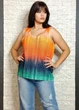 Майка віскозна в’язана помаранчева New Collection S-L 6-1012 - зображення 3