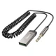 Bluetooth-ресивер Hoco E78 Benefit Metal Gray с кабелем 3.5 мм для автомобилей - изображение 3