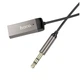 Bluetooth-ресивер Hoco E78 Benefit Metal Gray с кабелем 3.5 мм для автомобилей - изображение 5