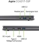 Ноутбук 17.3" Acer Aspire 3 (A317-55P-C8DB) Intel Celeron N100 RAM 4GB SSD 128GB 10год батарея Windows 11 (UKR) Б/В - зображення 5