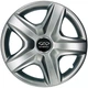 Автомобильные модельные колпаки R13 Chery 101 4шт, SJS, серебристые - изображение 1