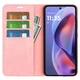 Чехол Taba Retro-Skin для Motorola Moto G05 книжка кожа PU с визитницей розовый - изображение 2