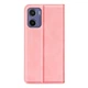 Чехол Taba Retro-Skin для Motorola Moto G05 книжка кожа PU с визитницей розовый - изображение 6