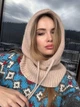 Капор жіночий вʼязаний крупної пряжі Zefur One size бежевий - зображення 2