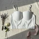 Короткий корсет-бюстьє з чашками Honey Fashion Accessories M білий (10-28) - зображення 2