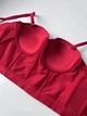 Короткий корсет-бюстьє з чашками Honey Fashion Accessories S червоний (10-28) - зображення 6