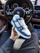 Кросівки жіночі Trainer Sneaker White Blue натуральна шкіра текстиль 40р синій - изображение 5