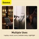Портативна LED лампа на прищіпці Baseus Comfort Reading Mini Clip Lamp DGRAD-0G з вбудованим акумулятором 350 mAh для читання, роботи та ноутбука Deep space grey (6953156223523) - зображення 9