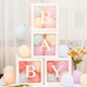 Набір декоративних коробок з написом Baby для повітряних кульок 30×30×30 см білий (142506) - зображення 1