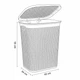 Кошик для білизни з кришкою і ручками, пластиковий 50 л, Сірий (014-ANTHRACITE) - зображення 8