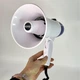 Громкоговоритель рупор аккумуляторный Handheld Megaphone, портативный ручной мегафон с Bluetooth, функцией записи и сиреной для митингов, экскурсий, спортивных мероприятий Белый с синим, MUKC-3-White/Blue - изображение 10