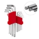 Набор ключей шестигранных с шариковым наконечником Intertool 1.5-10мм 9шт (HT-0603) - изображение 1
