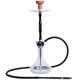 Кальян Monster Hookah MN 04-BK Black Style — алюминиевый кальян с прозрачной стеклянной колбой и диффузором, высота 60 см - изображение 1