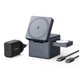 Зарядний пристрій Anker MagGo Wireless Charging Station 15W 3-in-1 Cube Black (Y1811G11) ANKER Y1811G11 925691 - зображення 1