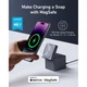 Зарядний пристрій Anker MagGo Wireless Charging Station 15W 3-in-1 Cube Black (Y1811G11) ANKER Y1811G11 925691 - зображення 5