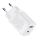 Зарядное устройство Baseus 1xUSB-C 30W + 1xUSB white (CCSUPP-E02) Baseus CCSUPP-E02 925819 - изображение 1